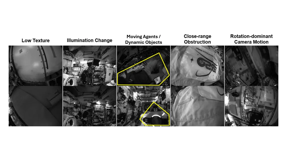 Figure from What Breaks Monocular SLAM in Microgravity? An Initial Benchmark on Rotation-Dominant Astrobee ISS Sequences